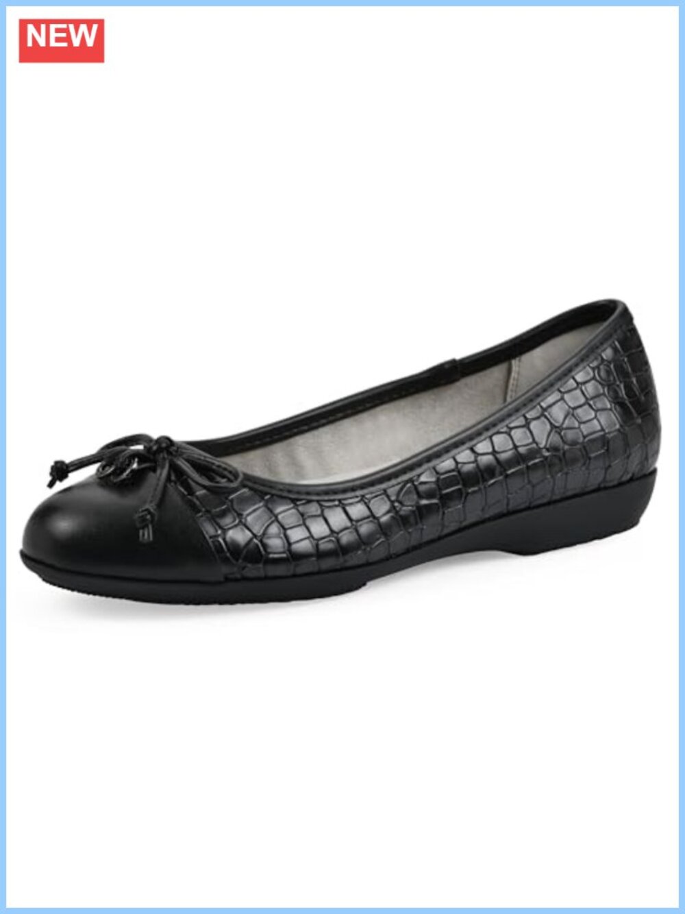 Cushioned Ballet Flat Dressy Comfort Round Toe Pull-On Cushioned Women's